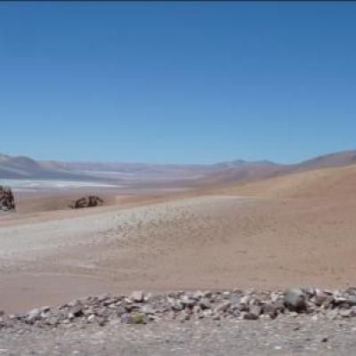 Paysage chilien (route entre San Pedro de Atacama au Chili et front. argentine)