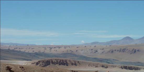 Paysage chilien (route entre San Pedro de Atacama au Chili et frontière argentine)