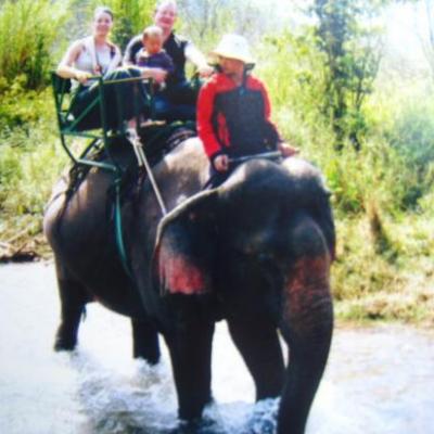 Dalat, balade à dos d'éléphant